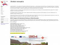 ultrafast-nanooptics.org Webseite Vorschau