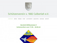 schuetzenverein-calberlah.de Webseite Vorschau