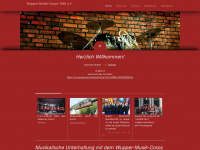 wuppermusikcorps.de Webseite Vorschau