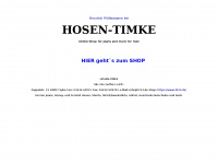 hosen-timke.de Webseite Vorschau