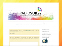 radiosub.de Webseite Vorschau