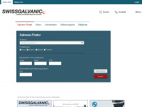 swissgalvanic.ch Webseite Vorschau