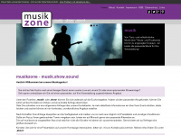 musikzone.at Webseite Vorschau