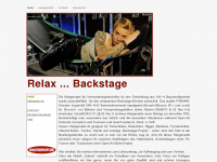 relax-backstage.de Webseite Vorschau