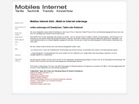 mobiles-internet.de Webseite Vorschau