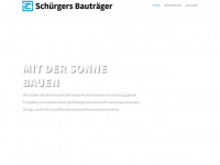schuergers-bautraeger.de Webseite Vorschau