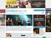 musicserver.cz Webseite Vorschau