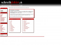 schreibfehler.ch Webseite Vorschau