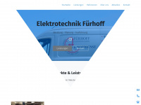 elektro-fuerhoff.de Webseite Vorschau