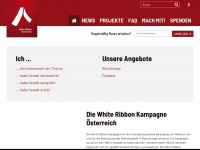 whiteribbon.at Webseite Vorschau