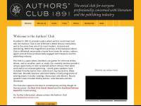 authorsclub.co.uk Webseite Vorschau