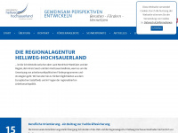 regionalagentur-hellweg-hochsauerland.de Webseite Vorschau