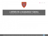 sopron.hu Webseite Vorschau