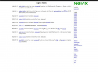 nginx.org Webseite Vorschau