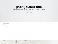 pure-marketing.ch Webseite Vorschau
