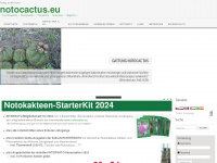 notocactus.eu Webseite Vorschau