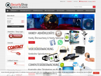 securityshop.ch Webseite Vorschau