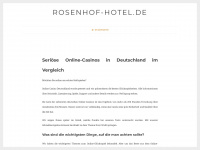 rosenhof-hotel.de Webseite Vorschau