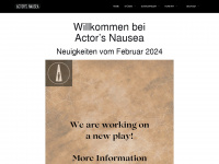 actorsnausea.de Webseite Vorschau