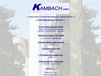 kambach-gmbh.de Webseite Vorschau
