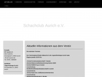 schachclub-aurich.de Webseite Vorschau
