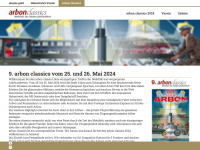 arbon-classics.ch Webseite Vorschau