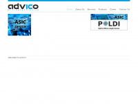 advico-microelectronics.de Webseite Vorschau
