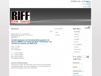 riff-theband.de Webseite Vorschau