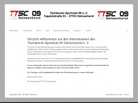 ttsc09.de Webseite Vorschau