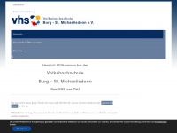 vhs-burg-st-michaelisdonn.de Webseite Vorschau