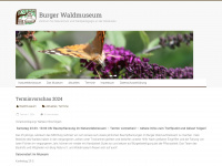 burger-waldmuseum.de Webseite Vorschau
