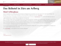 arlberghaus.com Webseite Vorschau
