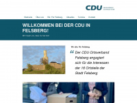 cdu-felsberg.de Webseite Vorschau