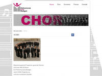 philharmonia-chor-stuttgart.de Webseite Vorschau