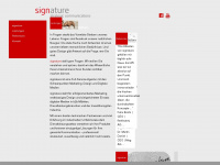 signature.ch Webseite Vorschau
