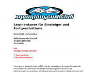 mountainsurfclub.ch Webseite Vorschau