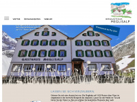 meglisalp.ch Webseite Vorschau