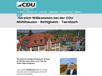 cdu-muehlhausen.de Webseite Vorschau