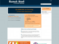 blasmusik-aktuell.at Webseite Vorschau