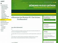 gruene-grosshansdorf.de Webseite Vorschau