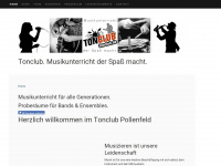 tonclub.de Webseite Vorschau