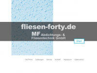 fliesen-forty.de Webseite Vorschau