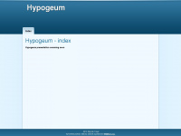 hypogeum.org Webseite Vorschau
