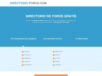 directorio-foros.com Webseite Vorschau