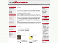 edition-filmmuseum.com Webseite Vorschau