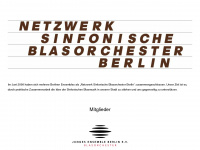 blasorchesterberlin.de Webseite Vorschau