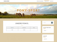 pony-sport.de Webseite Vorschau