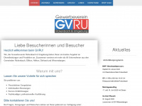 gvru.ch Webseite Vorschau