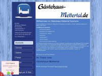 gaestehaus-mettertal.de Webseite Vorschau