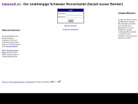 habenwill.ch Webseite Vorschau
